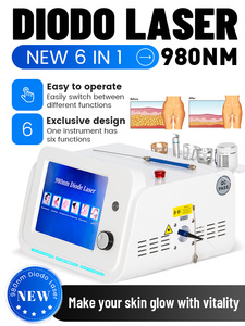 Máquina de Belleza Portátil 6 en 1 con Diodo de Fibra de 980nm para Eliminación de Arañas Vasculares y Tratamiento de Hongos en las Uñas, Suministro de Fábrica - Product Image 4