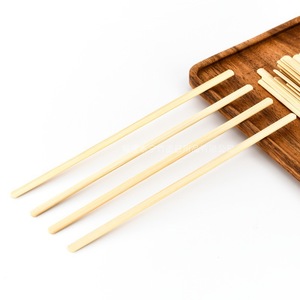 Agitador de Café de Bambú Saint Bamboo, Cabeza Redonda de 178 mm, Grosor de 1,3 mm, Palillo Mezclador Desechable Comercial - Product Image 3