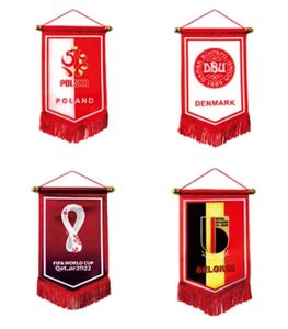Drapeau triangulaire personnalisé avec logo et motif, drapeau suspendu, bannière de décoration pour équipe de football, club de football, cadeau - Product Image 3