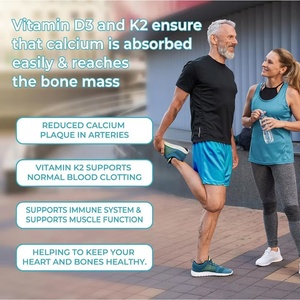 Cápsulas de Vitamina D3 K2 OEM/ODM, Apoyan la Salud Ósea, Refuerzan la Inmunidad, Promueven la Absorción de Calcio, Cápsulas de Vitamina D3 + K2 - Product Image 4