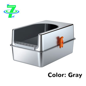 Caja de Arena para Gatos de Acero Inoxidable DSDT, Resistente, Duradera, Fácil de Limpiar, con Control de Olores, Molde Personalizado para Proveedores Profesionales de Mascotas, CLB-035 - Product Image 6