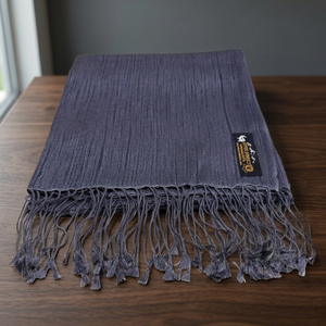 Widened Design Version Nostalgia Business Formal Occasion Nepal Imported Twill Unisex Scarf Classic Design Simple 70% <b>Wool</b> 30% - Product Image 3
