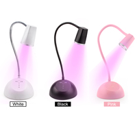 Lampe à ongles rechargeable de bureau, mini-séchoir 18W, lampe UV LED pour manucure, gel de construction pour extensions d'ongles