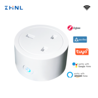 Tuya Mini Alexa Google Télécommande British UK Home 20a Life App Control Prise de surveillance de l'alimentation WiFi UK Smart Plug