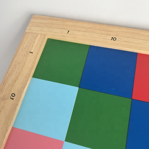 Material de Jardín de Infancia para Juguetes Educativos de Matemáticas Montessori de Madera Ecológica, Tablero de Damas - Product Image 3