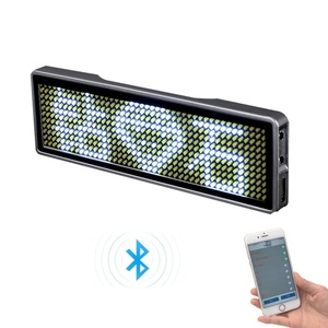Placa de Identificación LED BT con Nombre Personalizable, Programable por Aplicación, Tablero de Mensajes Desplazables, Mini Pantalla LED HD para Texto, Dígitos y Patrones - Product Image 2