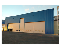 Hangar moderne Bâtiments Avions personnels Terminal Hélicoptère Avion Aéroport Entrepôt Avion Drone Hangar Atelier de maintenance