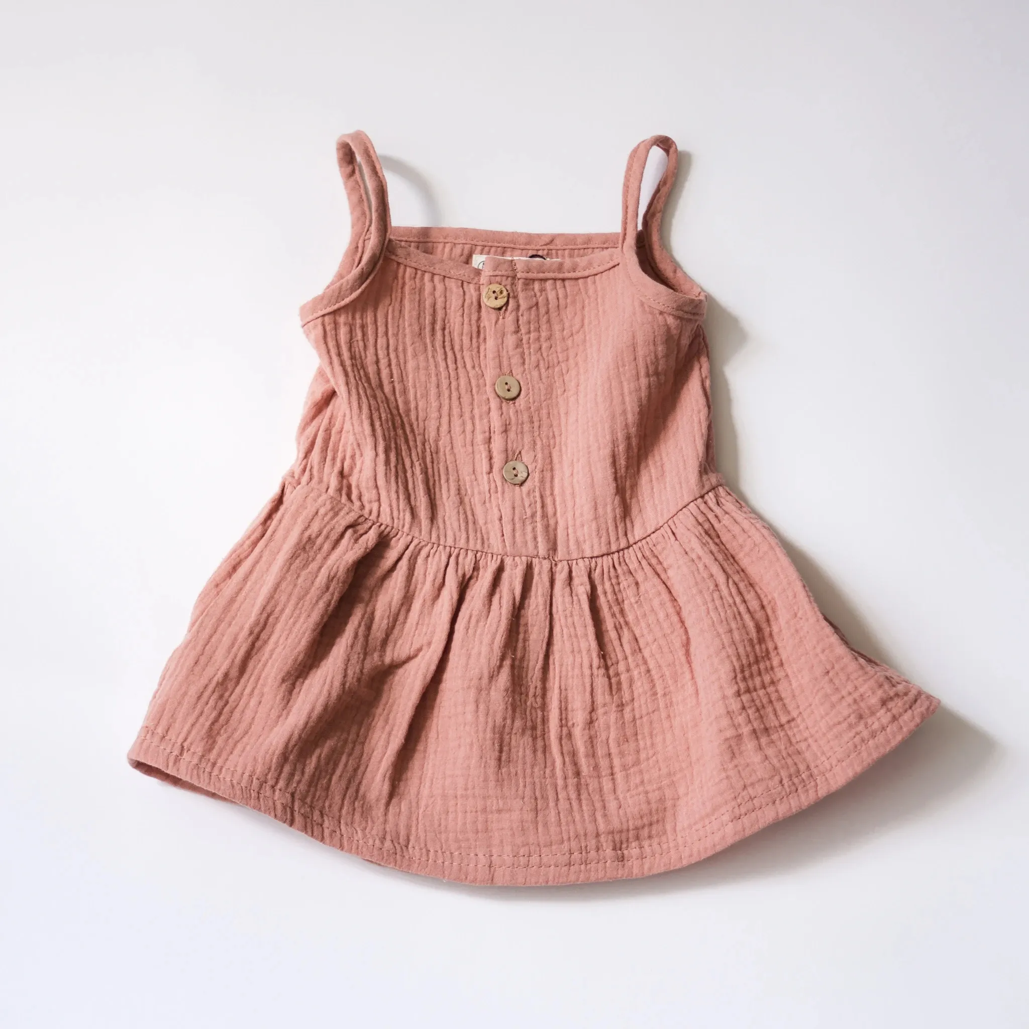 Top Quality Kids Clothes Casual Girl Linen Cotton Dress