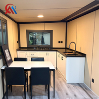 Maison préfabriquée à 3 chambres facile à construire, livraison rapide, maisons conteneurs de 40 pieds, personnalisation de la décoration extérieure