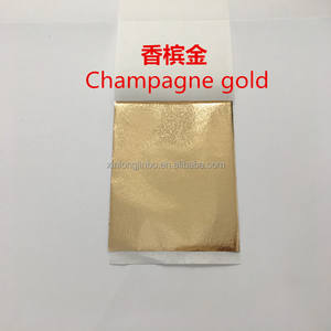 9*9cm bella qualità champagne foglia oro decorazione di arte disegnare Nail House Stick <span class=keywords><strong>doratura</strong></span> in metallo fuso foglio di foglia d'oro - Product Image 2