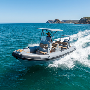 Bote Rígido de Aluminio RIB 700 con <span class=keywords><strong>Casco</strong></span> de PVC de 1.2 mm, Capacidad para 12 Personas, Botes Estables y Duraderos para Pesca y Recreación - Product Image 2