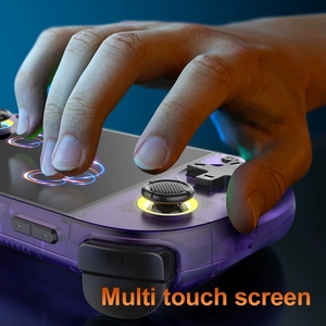 <span class=keywords><strong>Console</strong></span> portable D40MAX avec un grand écran de 4 pouces, dotée d'un mini joystick rétro double pour les jeux multijoueurs en ligne en déplacement - Product Image 2
