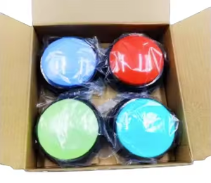 Mainan hewan peliharaan anjing edukasi komunikasi tombol bicara anjing tombol rekaman suara berbicara mainan latihan untuk anjing kucing - Product Image 4