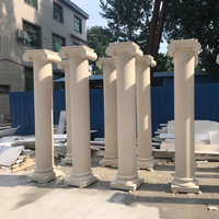 Colonne romaine en marbre sculptée à la main pour la décoration de la maison