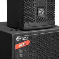 Accuracy Pro Audio AC41, el Mejor Sistema de Altavoces PA, Altavoz Profesional para DJ, Juego de Altavoces para Exteriores y Hogar, Altavoz de Columna Activo