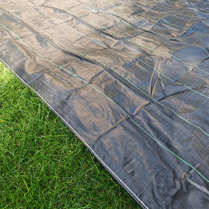 <span class=keywords><strong>Toile</strong></span> <span class=keywords><strong>de</strong></span> <span class=keywords><strong>paillage</strong></span> agricole noire en plastique traitée anti-UV pour le contrôle des adventices, avec bords cousus - Product Image 4