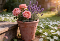 Pots à fleurs coniques rétro, jardinières en terre cuite respirantes, plantes décoratives pour la maison ou la terrasse du jardin