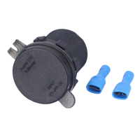 Cargador de Coche USB Dual QC30 con Voltímetro Digital, 12V 24V, Carga Rápida para Coche, Camión, Barco