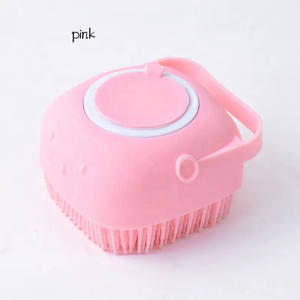 Köpek banyo fırçası Pet masaj fırçası şampuanlık Pet bakım banyo masaj fırçası - Product Image 5