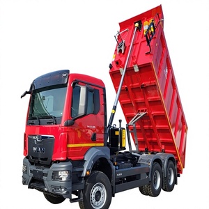 Camion benne MAN TGS 33.400 6X4 Wielton ZW16SQII d'occasion, Euro 2, diesel, automatique, avec caméra, pour la construction, à vendre - Product Image 1