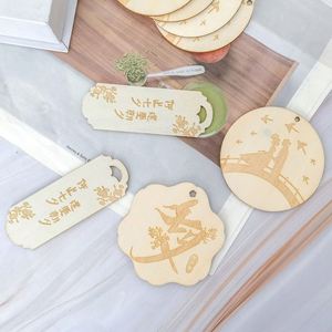 Adornos de Madera al por Mayor para el Festival Qixi, Etiquetas de Madera y Decoración para Ramos de Flores para el Día de San Valentín, Dropshipping - Product Image 2