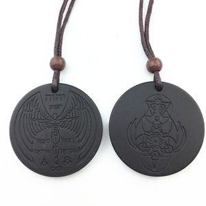 Nuevo Collar con Colgante de Hombre Volador de Alta Energía con Alas, Collar de Piedra Volcánica, Creado en Laboratorio, Unisex - Product Image 3