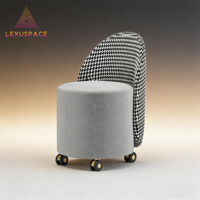 Fauteuil de loisirs moderne en cuir PU, durable, pour salon de manucure et coiffure, chaise client à usage commercial, siège de salon