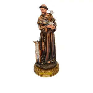 12 дюймов сувенирная Статуэтка католических религиозных предметов сувениры Saint Francis статуи