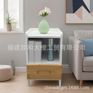 Solid Wood Nightstand With Drawer Storage <b>Cabinet</b> For Bedroom Simple Design <b>Small</b> Household Furniture - Product Image 3