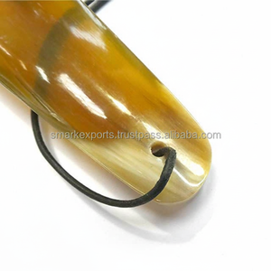 Chausse-pieds en corne de taureau naturelle sculptée en forme d'ange, élégant, fait à la main, format de poche, pratique pour les voyages, pour hommes et femmes - Product Image 1