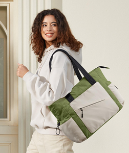 Wholesale Shopping Bag Puffer Tote Bag for Women Quilted Work Handbags with Zipper - Product Image 2