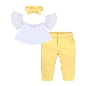 Ensembles d'automne pour enfants, vêtements Hip Pop, pantalons tendance pour bébés filles, ensembles de vente en gros - Product Image 1