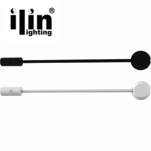 Dimmable Led <strong>Wall</strong> <strong>Mounted</strong> Reading <strong>Light</strong> <strong>With</strong> Flexible Gooseneck Touch <strong>Plug</strong>-in Bedside Reading <strong>Wall</strong> Lamp - Product Image 5