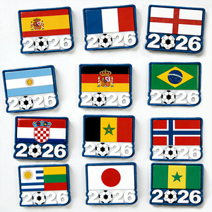 Patch <span class=keywords><strong>de</strong></span> drapeau en caoutchouc sérigraphié personnalisé pour <span class=keywords><strong>la</strong></span> <span class=keywords><strong>Coupe</strong></span> <span class=keywords><strong>du</strong></span> <span class=keywords><strong>Monde</strong></span> <span class=keywords><strong>de</strong></span> Football 2026, écologique, durable et tendance, pour vêtements et sacs - Product Image 2