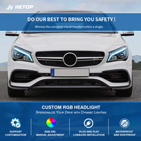 Phares HETOP W117 CLA 2014-2020, couleur RGB, mise à niveau personnalisée spéciale, phares avant CLA220 CLA45 CLA260, phares LED pour Benz