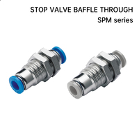 Conector Neumático Rápido Serie SPM de SHINYEE, Adaptadores de Conexión Rápida Neumáticos, Cuerpo de Plástico y Cobre, -10 a 80 de Funcionamiento