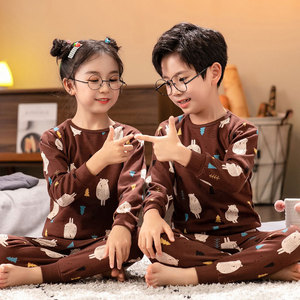 Set di Biancheria Intima Termica Autunnale per Bambini in Puro Cotone con Stampa Animalier per Ragazzi e Ragazze - Product Image 2