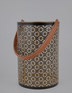 Última llegada: Linterna con correa de cuero sintético, diseño moderno para decoración de interiores, linterna para velas en oferta. - Product Image 3