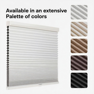 Smart Honeycomb <strong>Window</strong> Blinds for Bedroom <strong>Windows</strong> Electric Vertical Polyester Technique Blackout Fabric Built-In for Hotels - Product Image 2