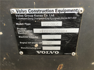 Excavatrice numérique d'occasion Volvo EC 210BLC / EC210BLC/EC240BLC / Excavatrice Volvo EC210BLC d'occasion à bas prix 360 460 - Product Image 4