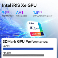 Intel Mini PC Core i5 i7 1360P DDR5 HD DP Thunerbolt 8K 2.5G LAN Ordinateur de bureau Win11 Linux Barebone PC Gamer