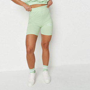 Personalizado de cintura alta de buena calidad de poliéster de las mujeres cortas de Yoga ciclismo entrenamiento gimnasio de cintura alta Spandex mujeres Biker Shorts Set - Product Image 2