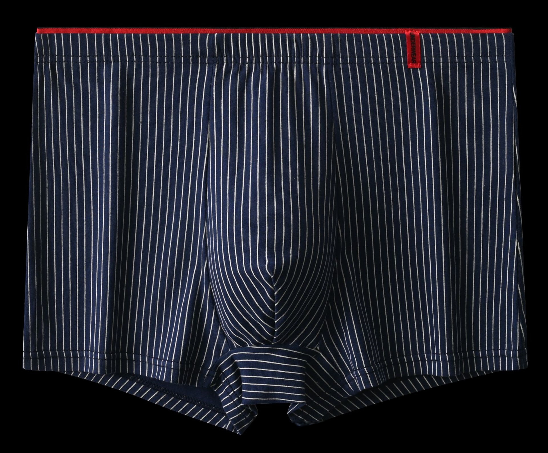 Bleu royal bordé de rouge