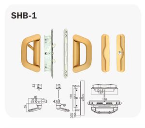 Phụ Kiện Khóa Cửa Trượt Sang Trọng Sherma Dòng SHB Cho Trung Đông - Product Image 4