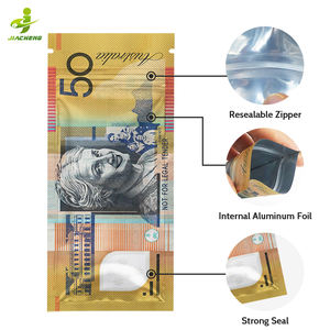 Formato personalizzato stampa diretta piccola cerniera <span class=keywords><strong>a</strong></span> prova di bambino <span class=keywords><strong>a</strong></span> prova di odore 3.5g forma 7g segno di dollaro soldi sacchetti di mylar - Product Image 1