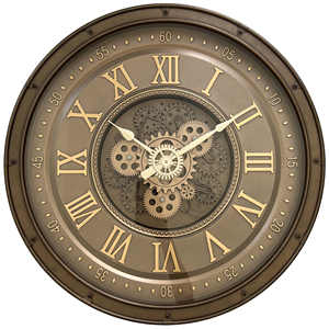 Vô cùng thời gian nhà máy bán hàng trực tiếp 23 inch Đồng hồ treo tường chữ số La Mã di chuyển bánh Đồng hồ treo tường Vòng đồng hồ treo tường trang trí nội thất sang trọng - Product Image 4