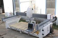 Machine de découpe de pierre à 5 axes avec scanner caméra pour granit et marbre, équipement de découpe de pierre en pont