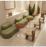 Restaurant commercial café-bar table en bois qualifiée chaises salle à manger stand canapé fabricant personnalisé