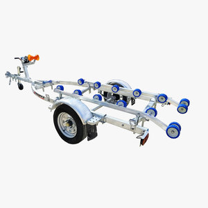 Petit bateau de <span class=keywords><strong>remorque</strong></span> de <span class=keywords><strong>remorque</strong></span> de couchette d'essieu simple pour des bateaux de Jon - Product Image 4