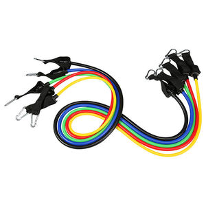 Cheap 5 Levels Adjustable <b>Gym</b> Fitness Workout High Elasticity 11pcs Tpe Latex Tension Straps Tube <b>Set</b> logo 40-60 lb for Training - Product Image 5